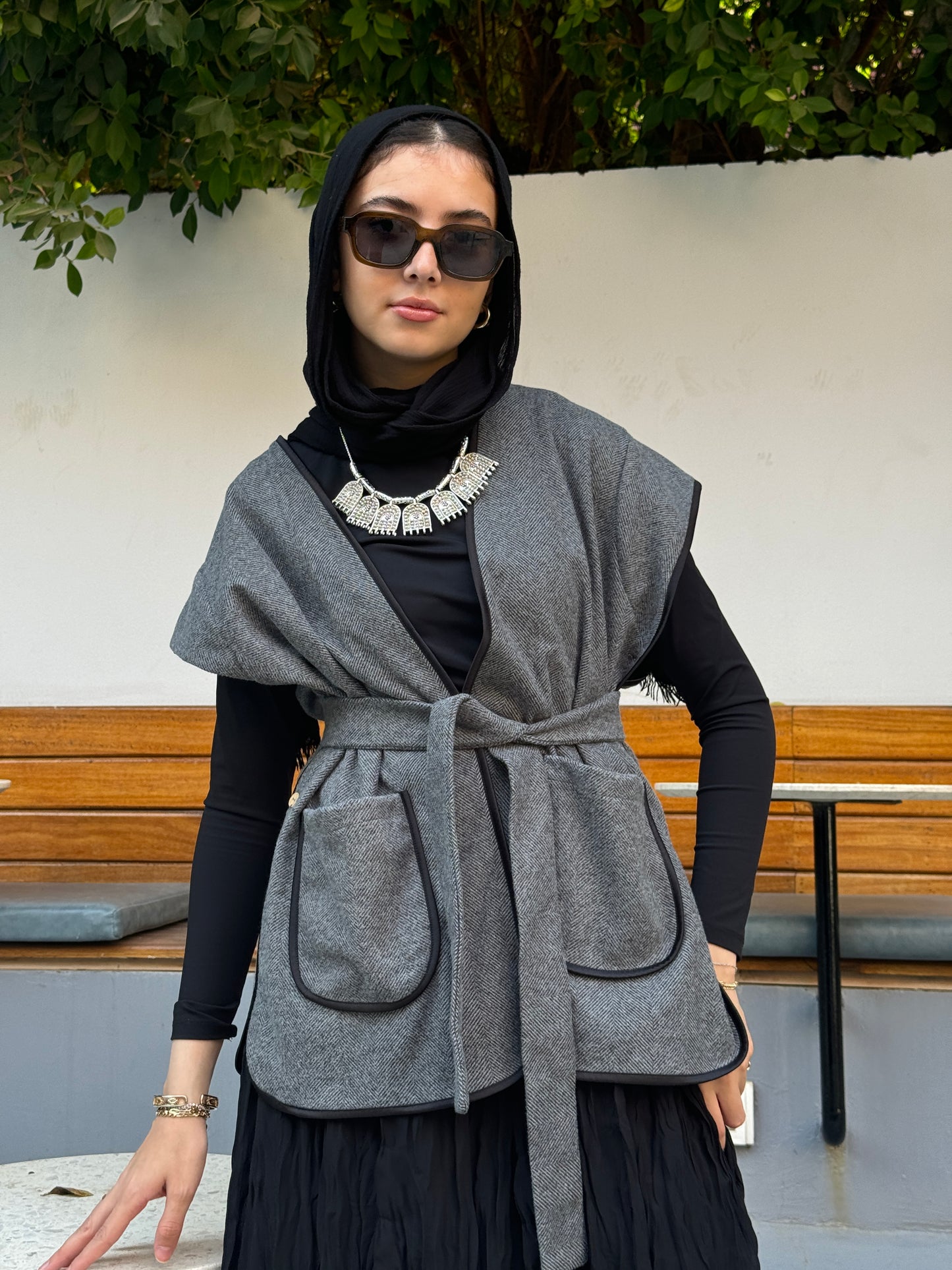 Grey vest