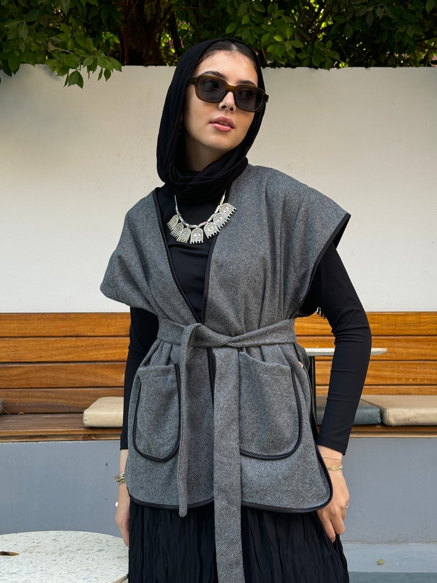Grey vest