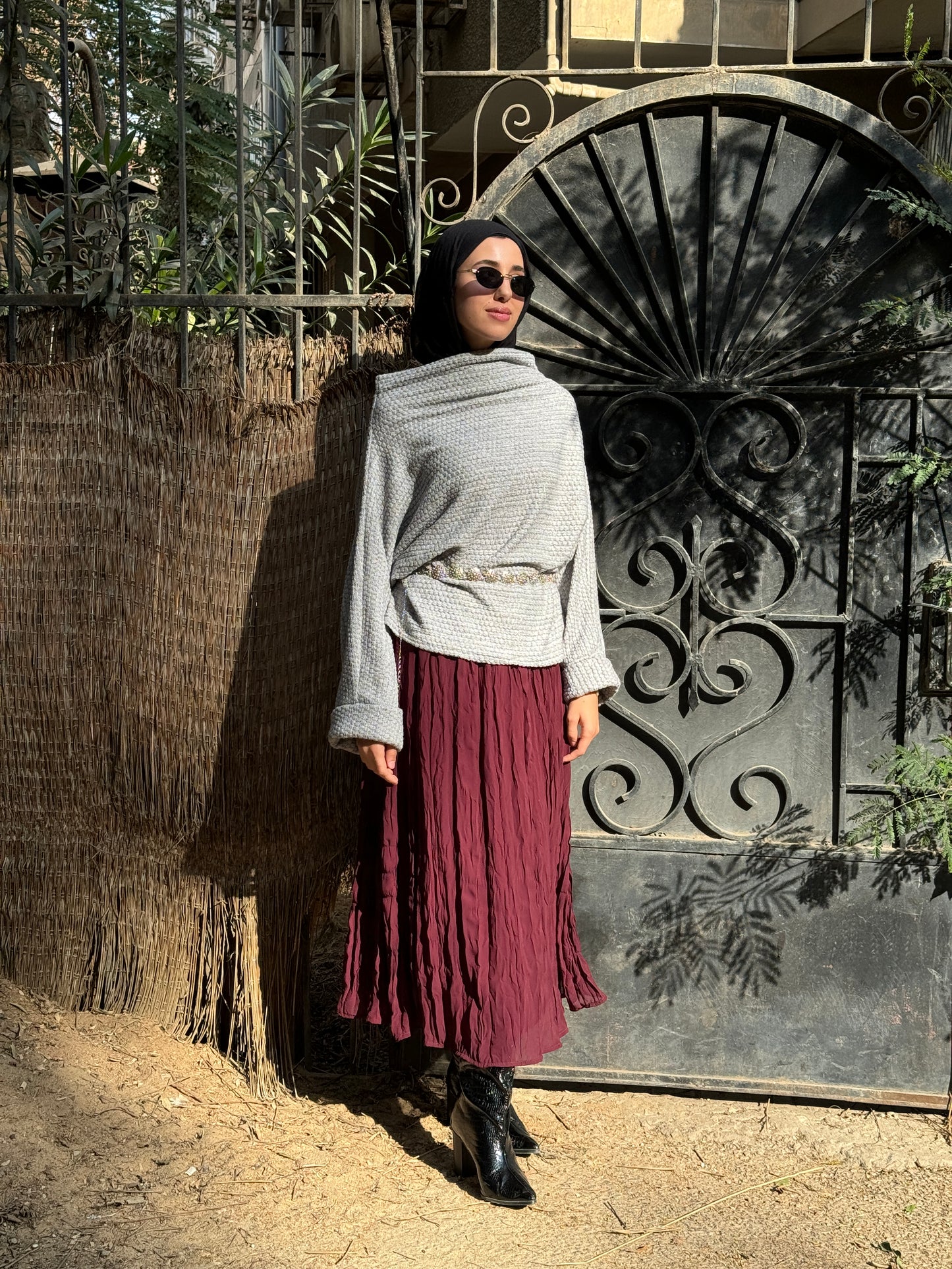 Burgundy Skirt