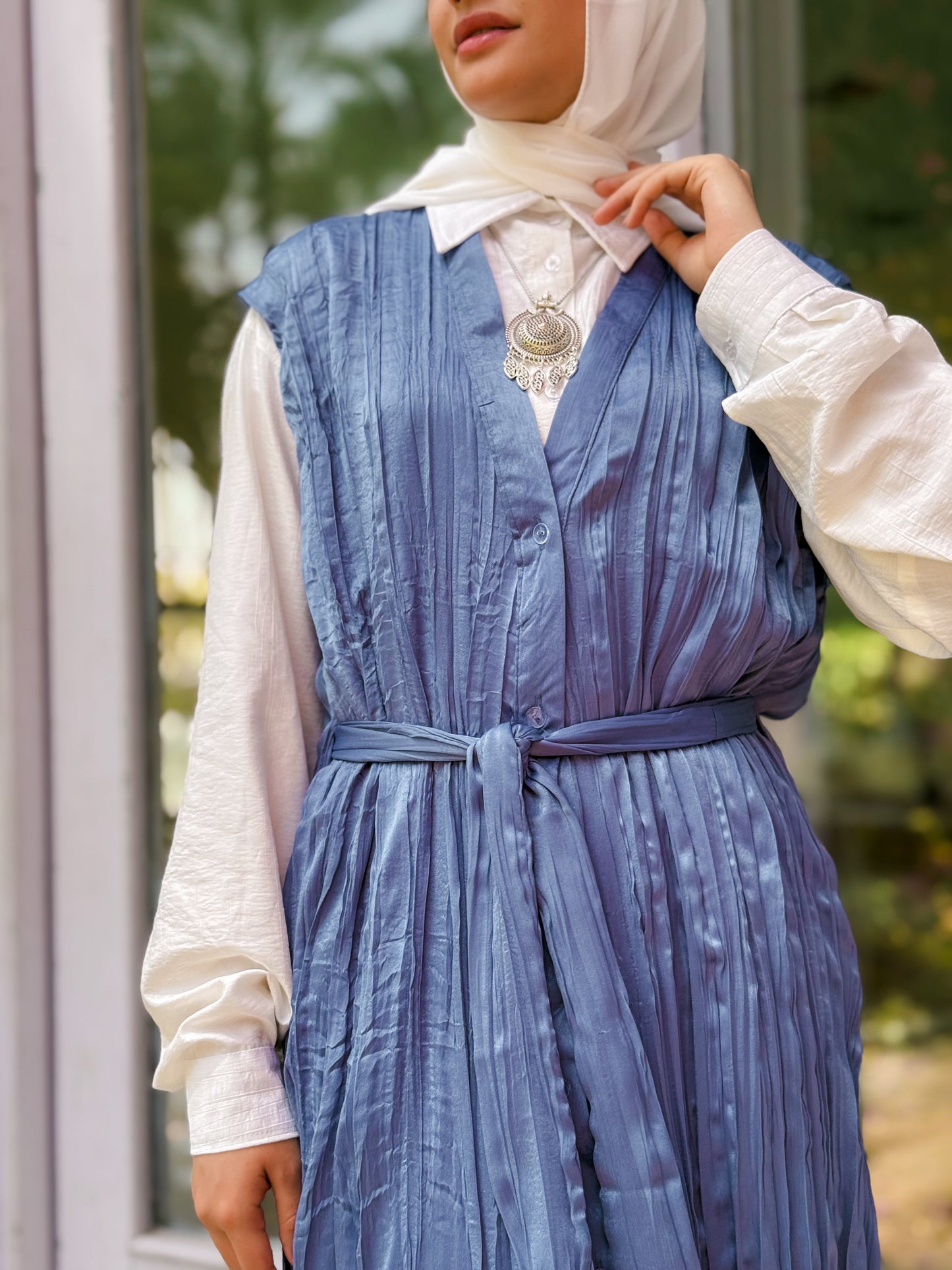 Iris Dress in blue