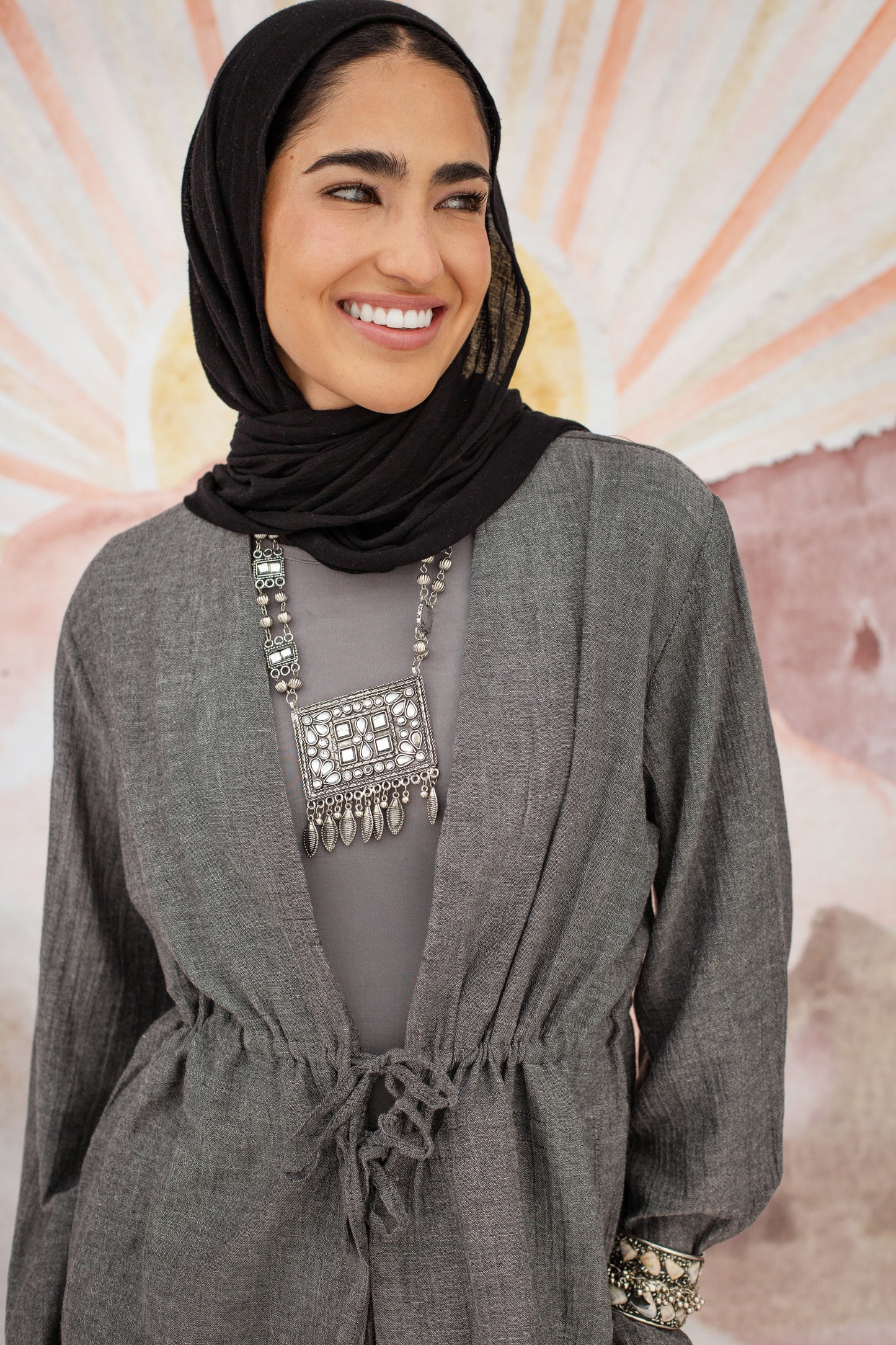 Luna top 02 in Grey