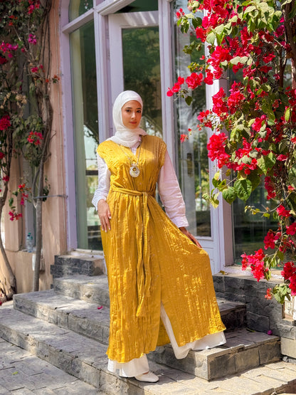 Iris Dress in Mustard