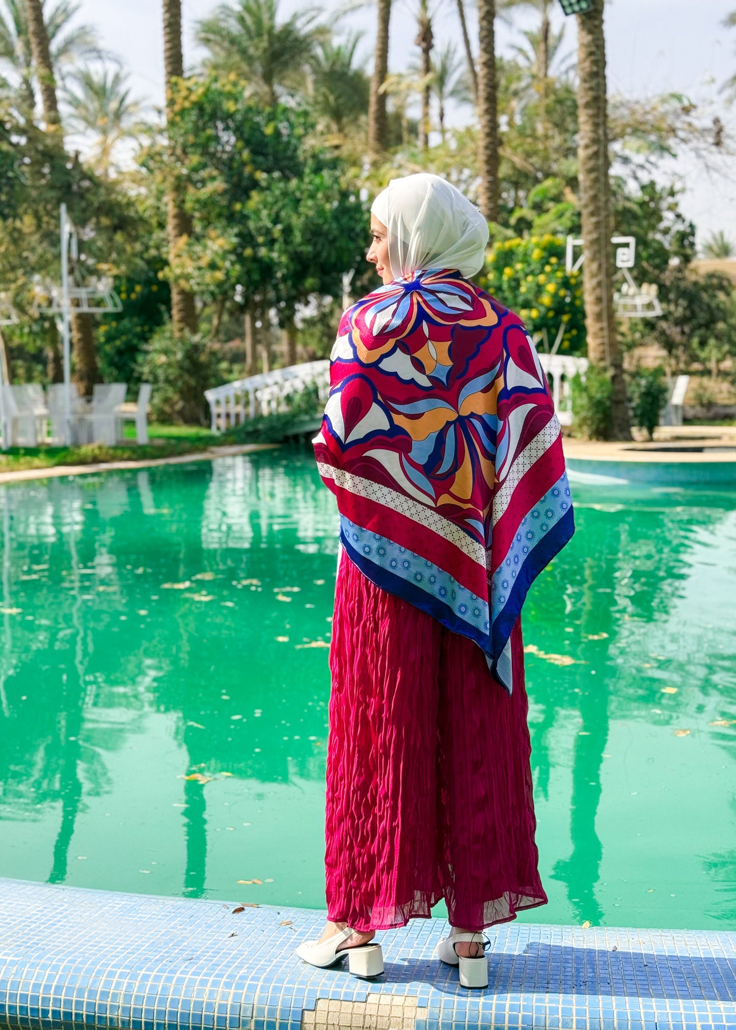 Pleated Pants in Fuchsia
