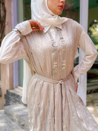 Iris Dress In Beige