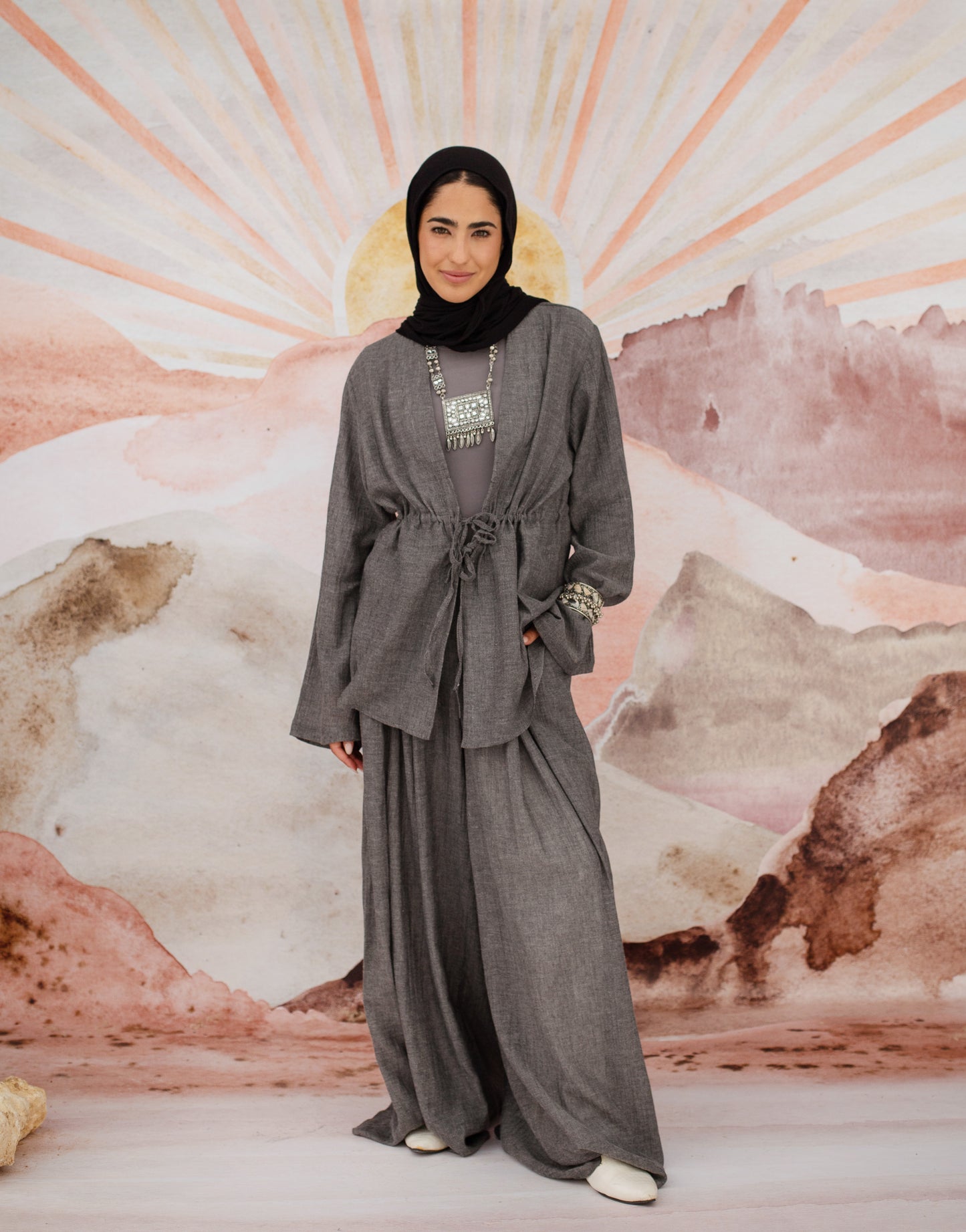 Luna pants 02 in Grey