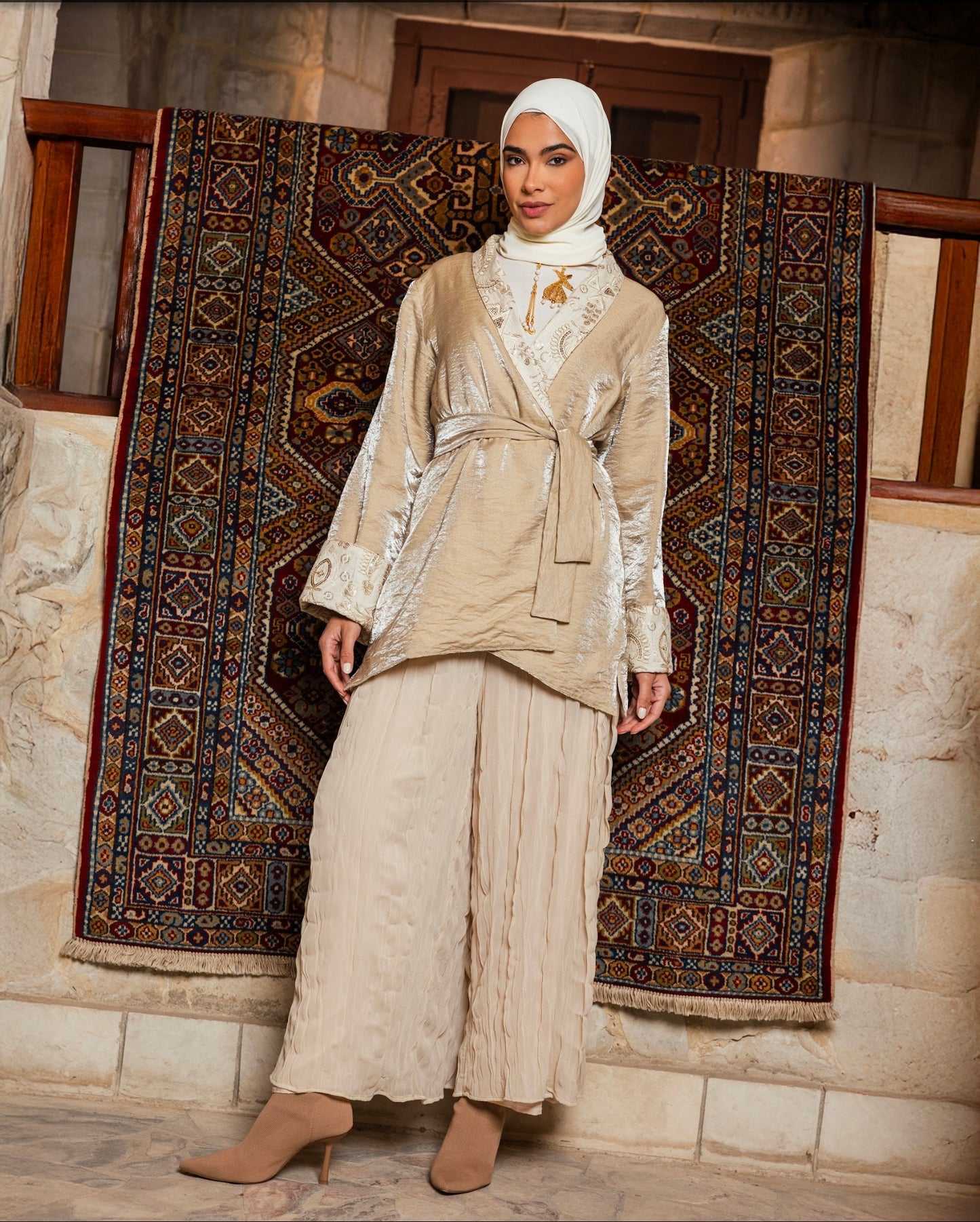 Aseel Double-Faced Cardigan