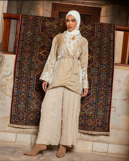 Aseel Double-Faced Cardigan