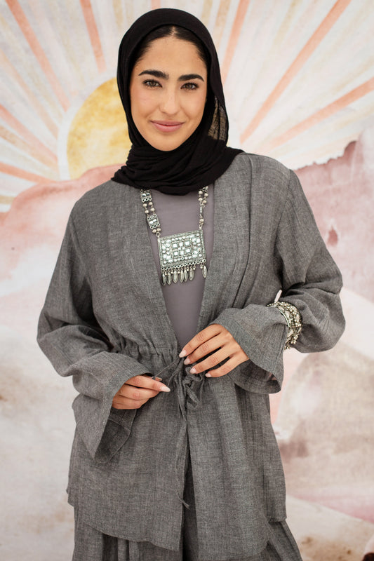 Luna top 02 in Grey