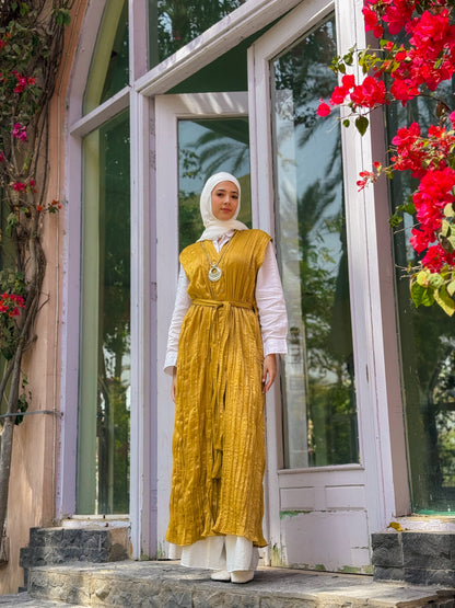 Iris Dress in Mustard
