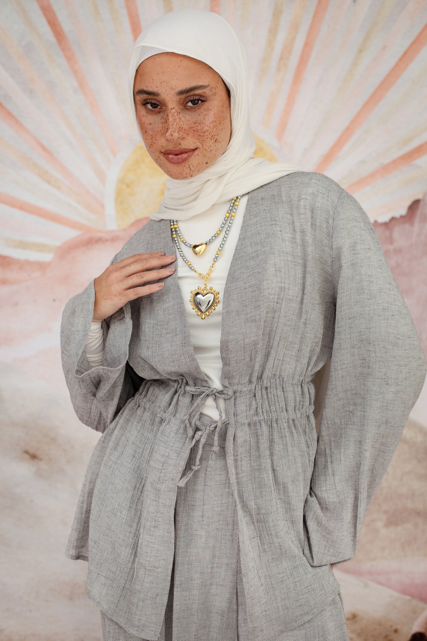 Luna top 01 in Grey