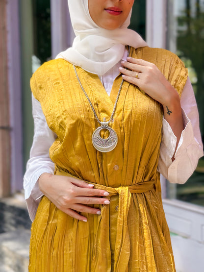 Iris Dress in Mustard